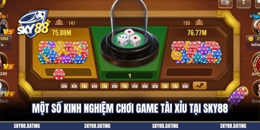 Một số kinh nghiệm chơi game tài xỉu tại SKY88